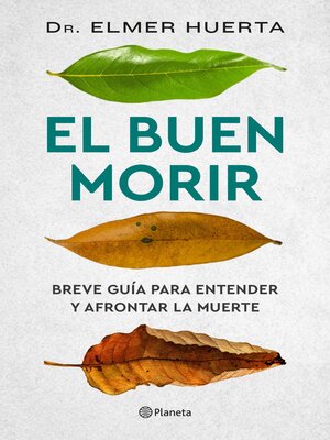 cover image of El buen morir (Español neutro)